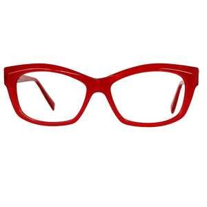 Alain Mikli Italy A03009 - 1055 Eyeglasses Crimson Red Wayfarer 53-15-135